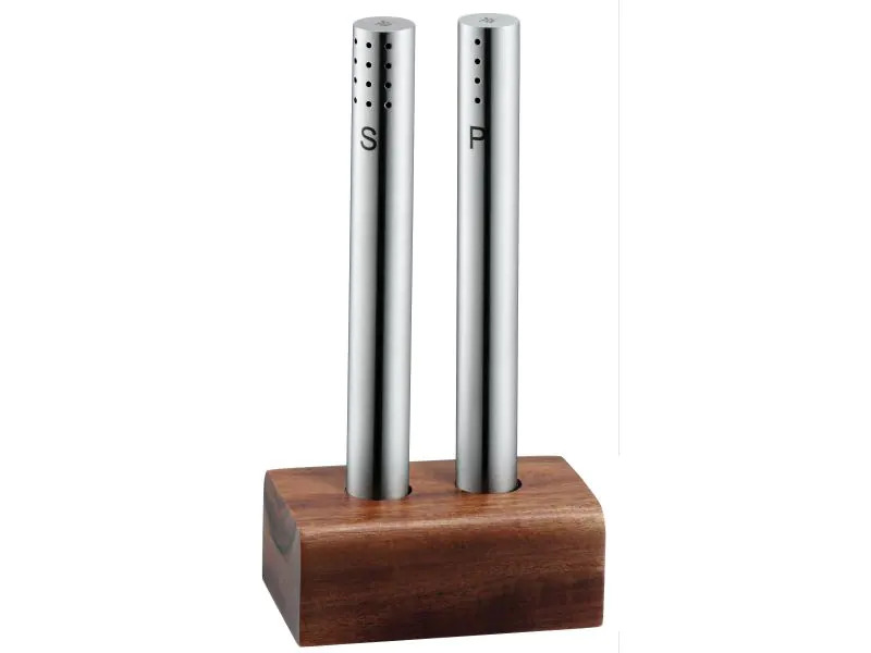 WMF Salz- &amp; Pfefferstreuer Braun/Silber