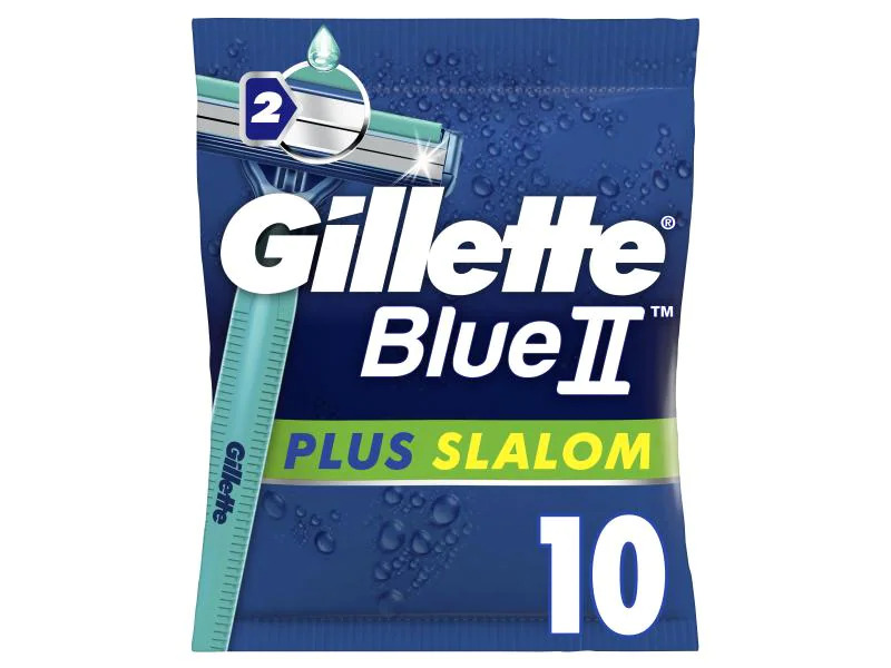 Gillette Einwegrasierer Blue II Plus Slalom 10 Stück