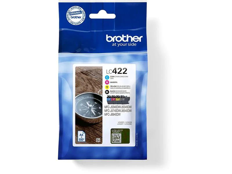 Brother Valuepack LC-422 Black/Cyan/Magenta/Yellow