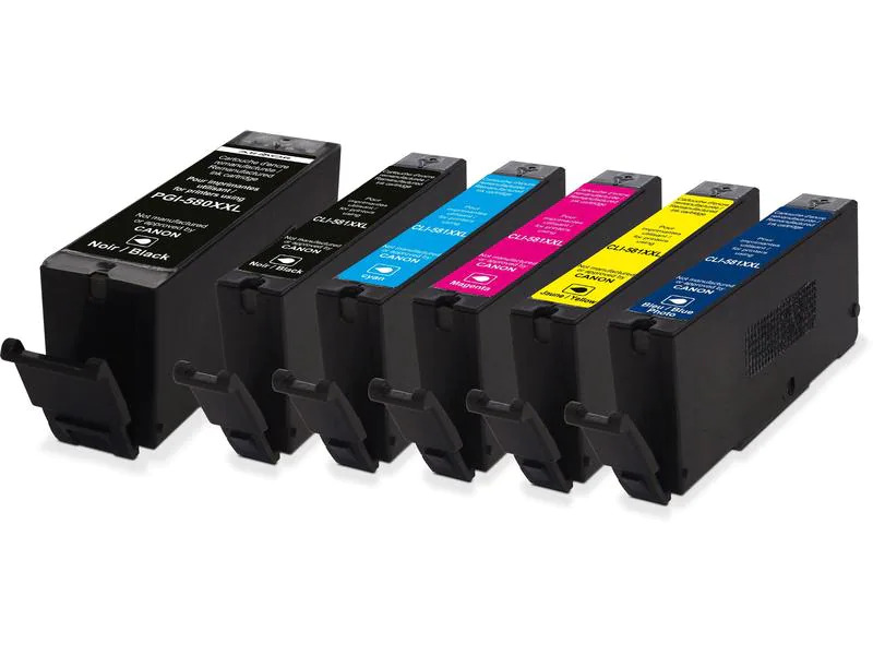 Generic Ink Tinte Canon PGI-580X XL Multipack PGBK, BK, C, M, Y
