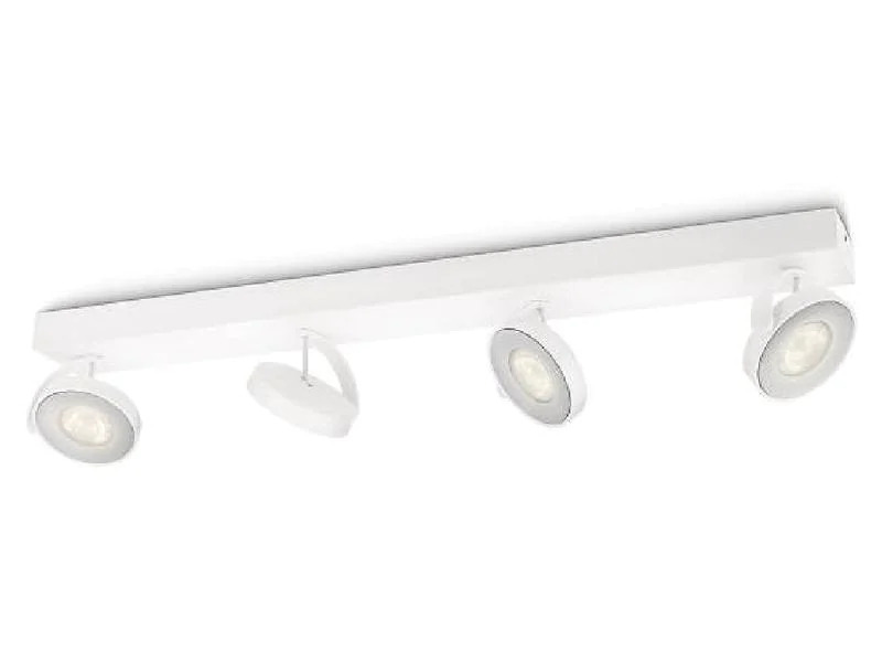 Philips Aufbauspot Warm Glow Clockwork, 4 x 4.5 W, 2000 lm, Weiss