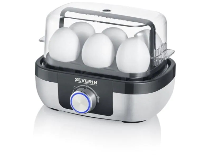 Severin Eierkocher EK 3167, Schwarz/Silber