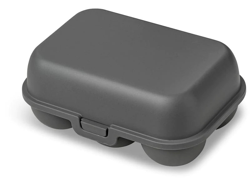 Koziol Eierbox To Go mini 17 cm x 11.8 cm, Grau