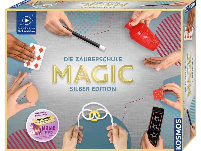 Kosmos Zauberkasten Die Zauberschule Magic – Silber Edition