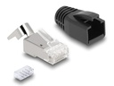 Delock Stecker RJ45, S/FTP, Cat.6A/7 25 Stück, Transparent