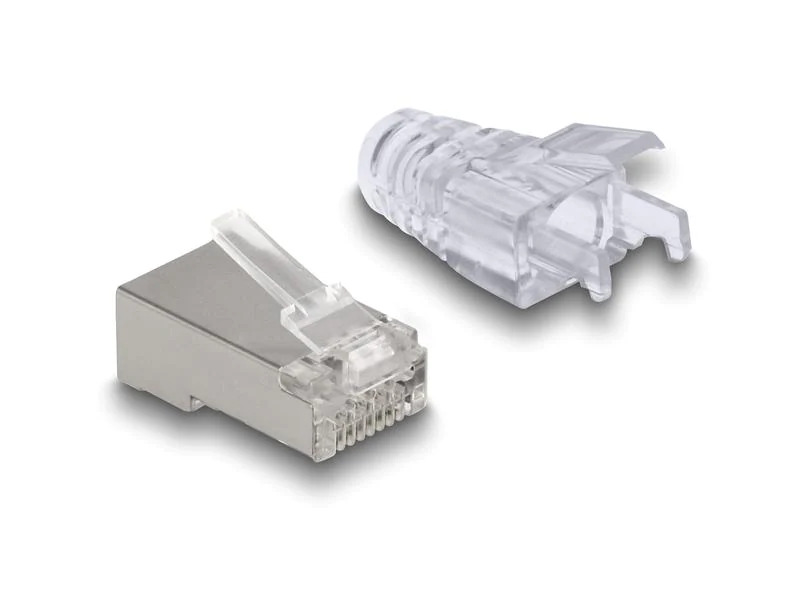 Delock Stecker RJ45, FTP, Cat.6 50 Stück, Transparent