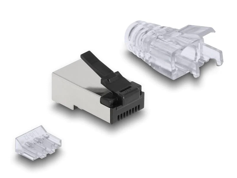 Delock Stecker RJ45, FTP, Cat.6 50 Stück, Transparent