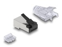 Delock Stecker RJ45, FTP, Cat.6 50 Stück, Transparent
