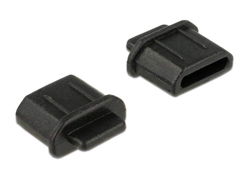 Delock Staubschutz HDMI micro-D f mit Griff 10 Stk. Schwarz