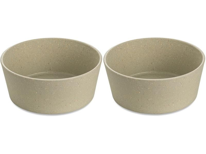 Koziol Schale Connect 12.3 cm, 2 Stück, Sand/Gelb