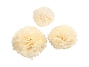 Creativ Company Pompons 20 + 24 + 30 cm 3 Stück, Crème