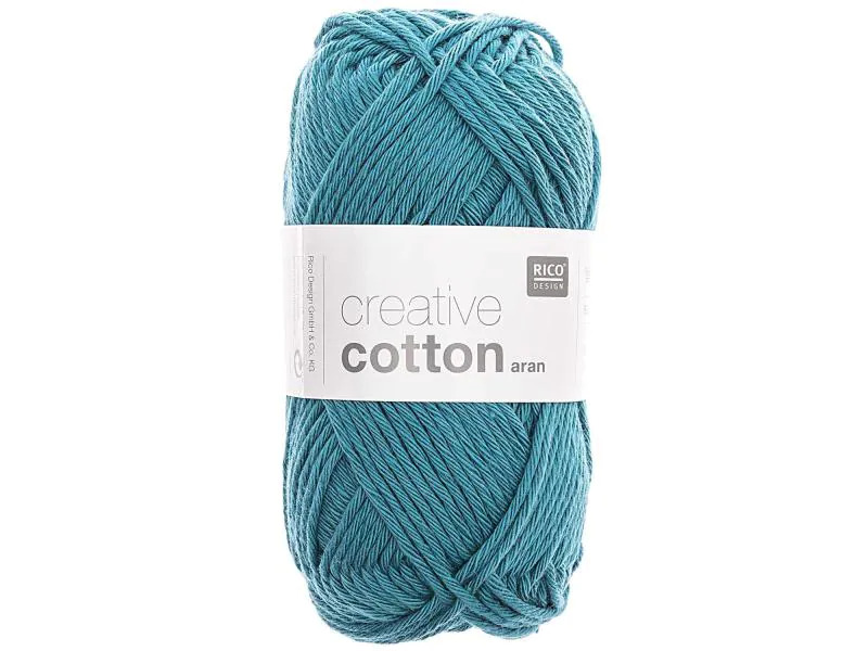 Rico Design Wolle Creative Cotton Aran 50 g Petrol