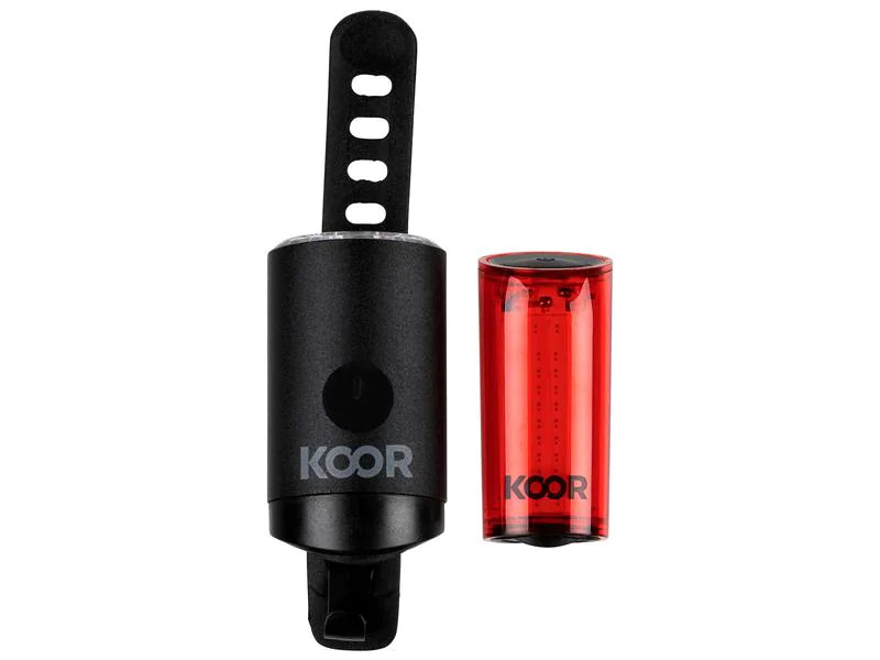KOOR Velolampe Raito 350S Set, Front- und Rücklicht