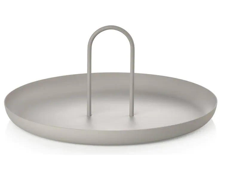 Zone Denmark Serviertablett Single 30 cm, Hellgrau