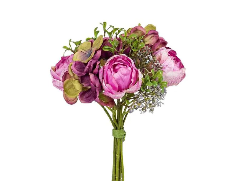 Botanic-Haus Kunstblume Rosen-Hortensienstaruss Lila