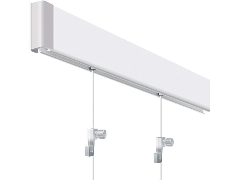 Franken Wandschiene 5 cm x 200 cm, Weiss