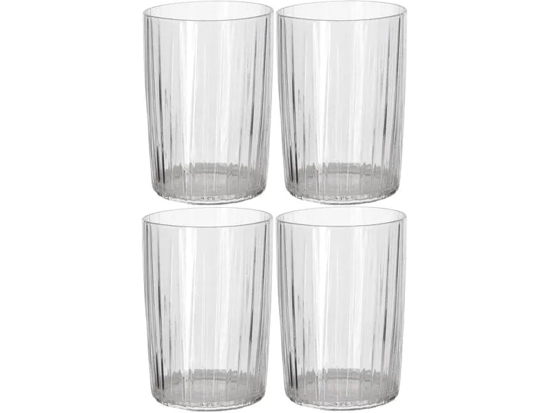 Bitz Trinkglas Kusintha 280 ml, 4 Stück, Transparent