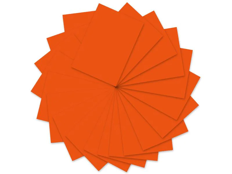 URSUS Tonzeichenpapier A4, 130 g/m², 100 Blatt, Orange