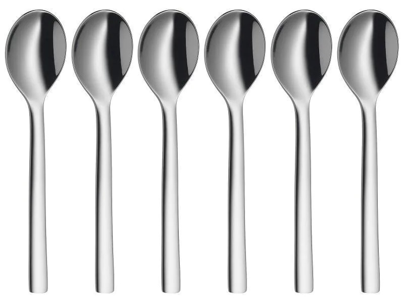 WMF Espressolöffel Nuova 6 Stück, Silber