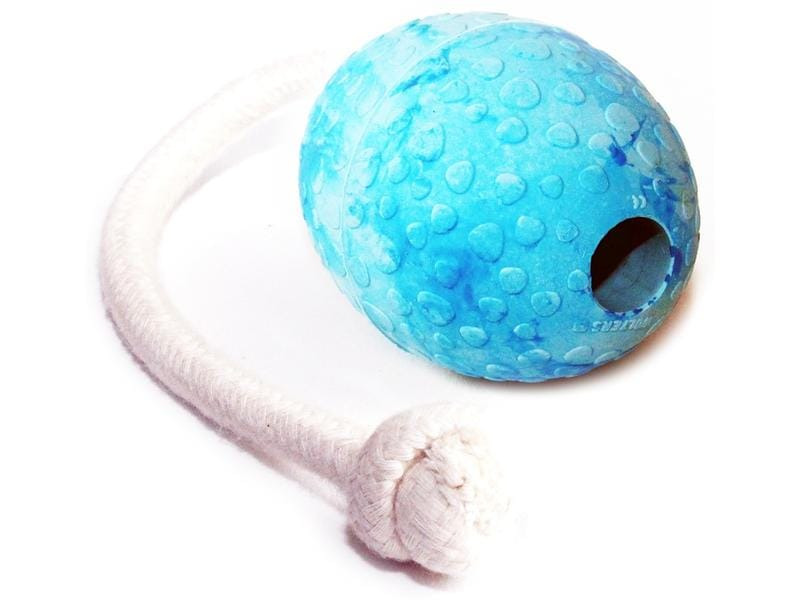 Wolters Hunde-Spielzeug Straussenei mit Seil, M