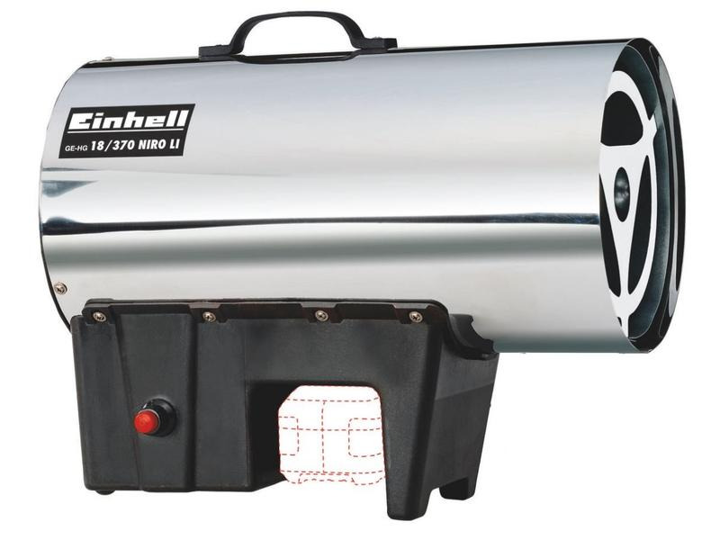 Einhell Akku-Heissluftgenerator GE-HG 18/37Niro Li Solo