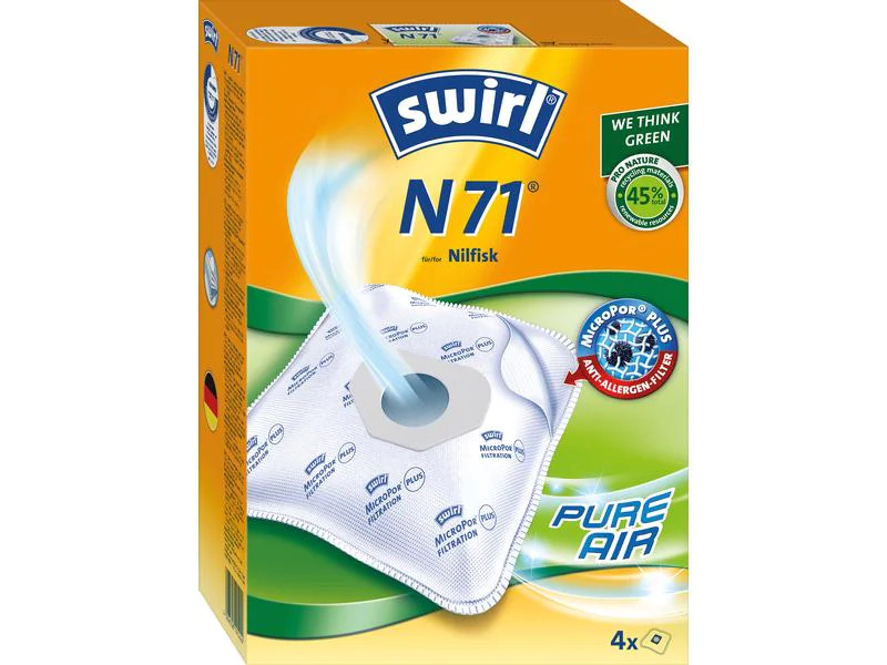 Swirl Staubfilterbeutel N 71 4 Stück