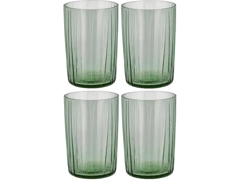 Bitz Trinkglas Kusintha 280 ml, 4 Stück, Grün