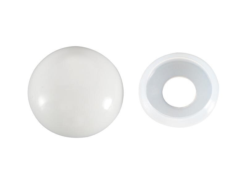 Krafter Abdeckkappen 2-teilig, Lichtgrau 15 x 5 mm, 8 Stück
