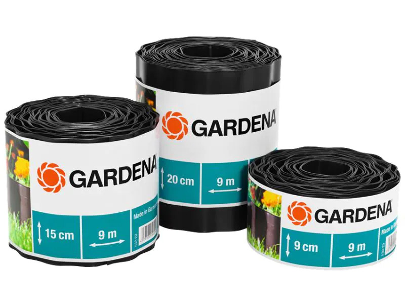 Gardena Beeteinfassung Rolle 9 cm hoch, 9 m lang braun