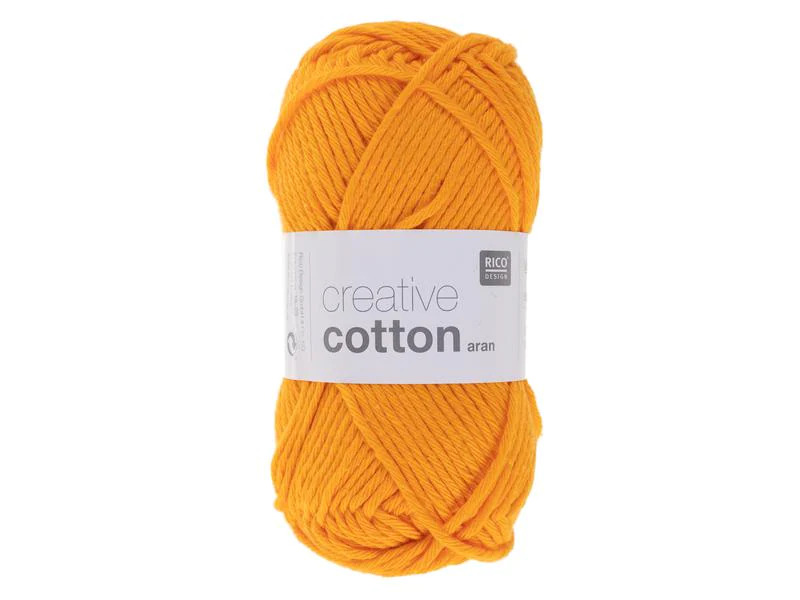 Rico Design Wolle Creative Cotton Aran 50 g Hellorange