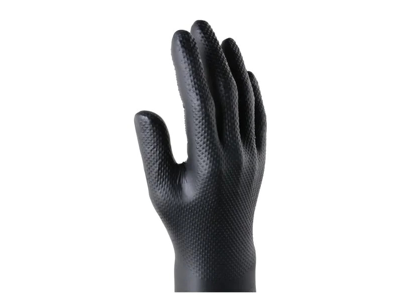 BoldMax Einweghandschuh Max Grip Nitril, XL, Schwarz, 50 Paar