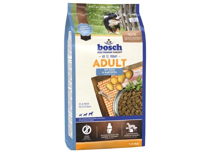 Bosch Tiernahrung Trockenfutter Adult Fisch &amp; Kartoffel, 1 kg