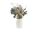 Soli Collection Trockenblumen Lara 60 cm, Weiss/Grün