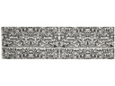Hubatka Tischläufer Swissness 35 cm x 1.35 m, Schwarz/Weiss