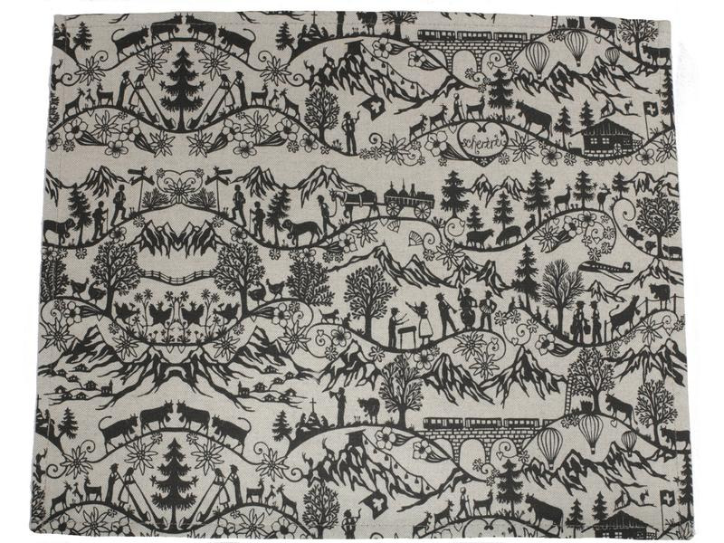 Hubatka Swissness 35 cm x 42 cm, Nature/Schwarz