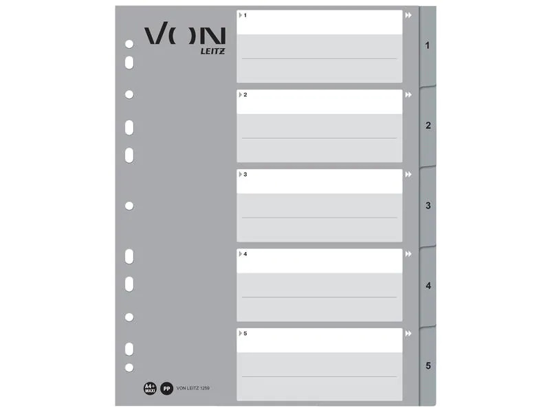 VON Register A4, 1-5