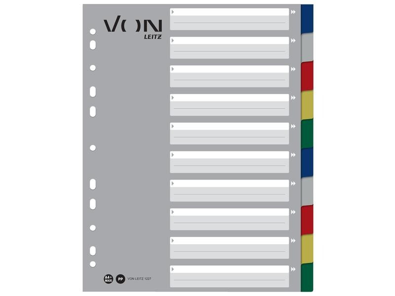 VON Register Blanko, A4, 1-10