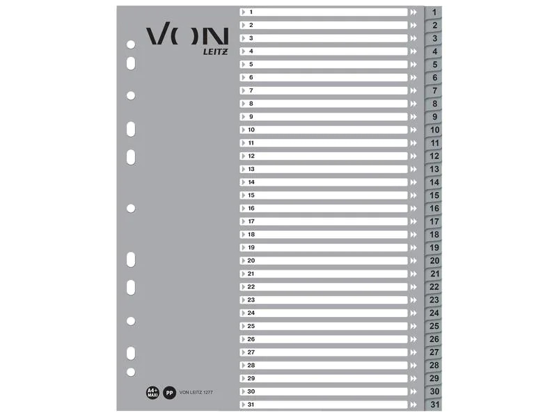 VON Register A4, 1-31