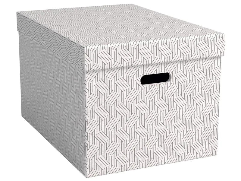 VON Archivschachtel Large 46 l, 3 Stück, Weiss