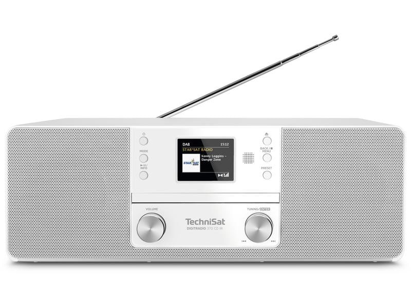 Technisat DAB+ Radio DigitRadio 370 CD IR Weiss