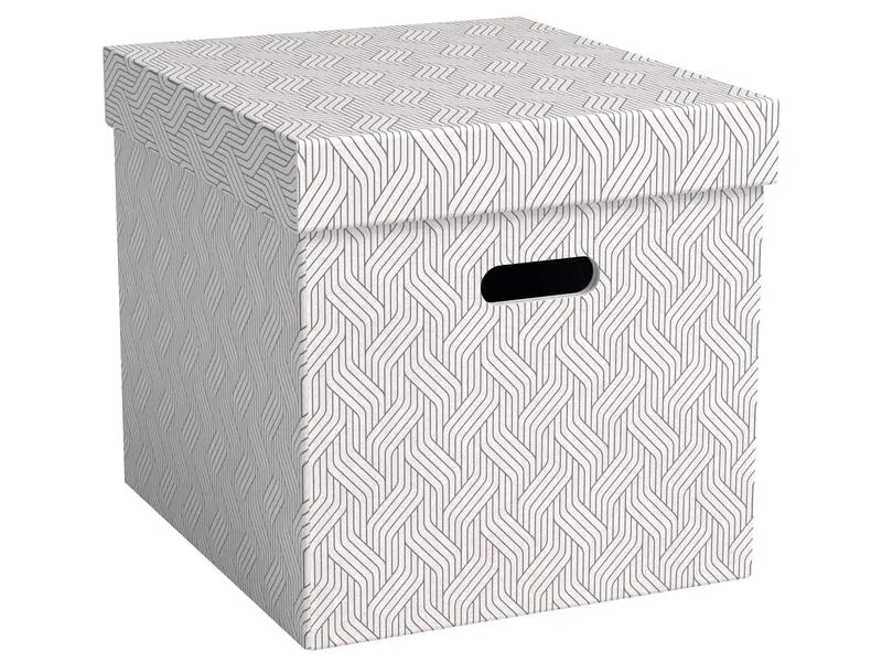 VON Archivschachtel Cube 29 l, 3 Stück, Weiss