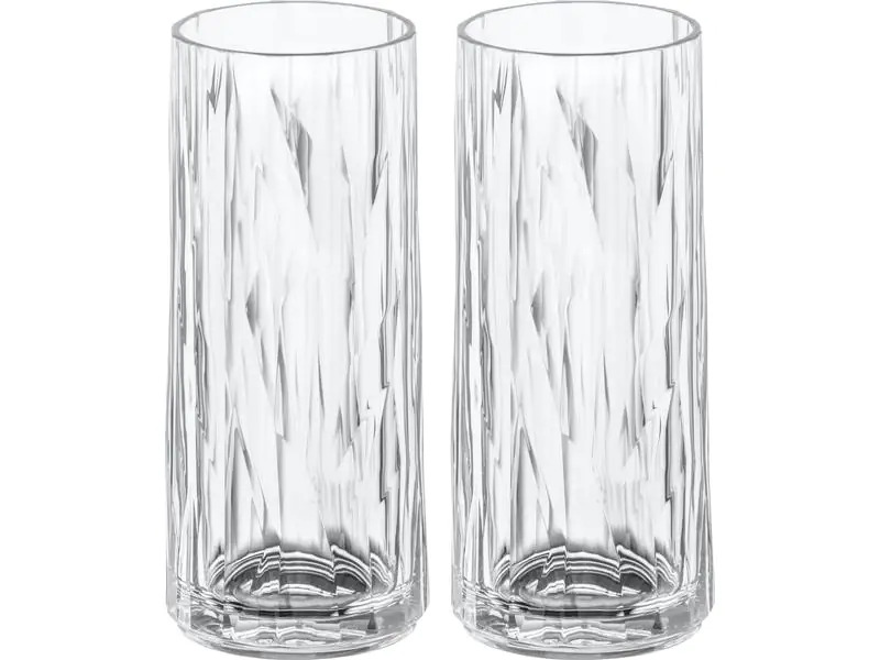 Koziol Longdrinkglas Superglas Club No. 3, 250 ml, 2 Stück,