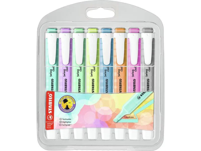 STABILO Swing cool 8er Etui 22 Pastell