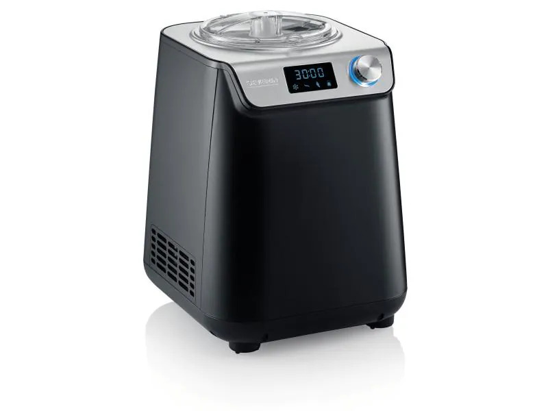 Severin Glacemaschine EZ 7407 1.2 l, Schwarz/Silber