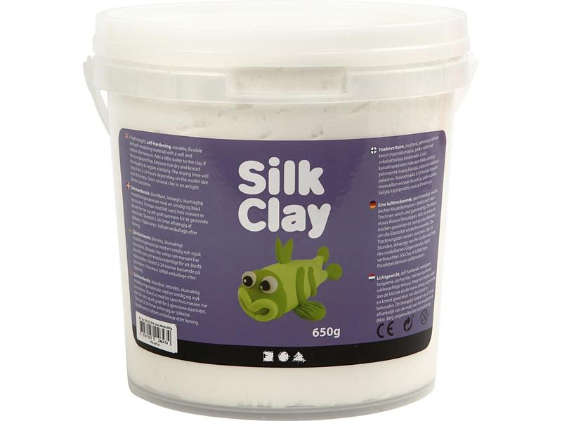 Creativ Company Modelliermasse Silk Clay 650 g, weiss