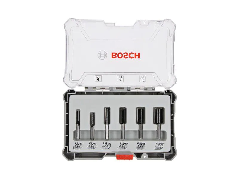 Bosch Professional Nutfräser Set 8 mm-Schaft, 6-teilig