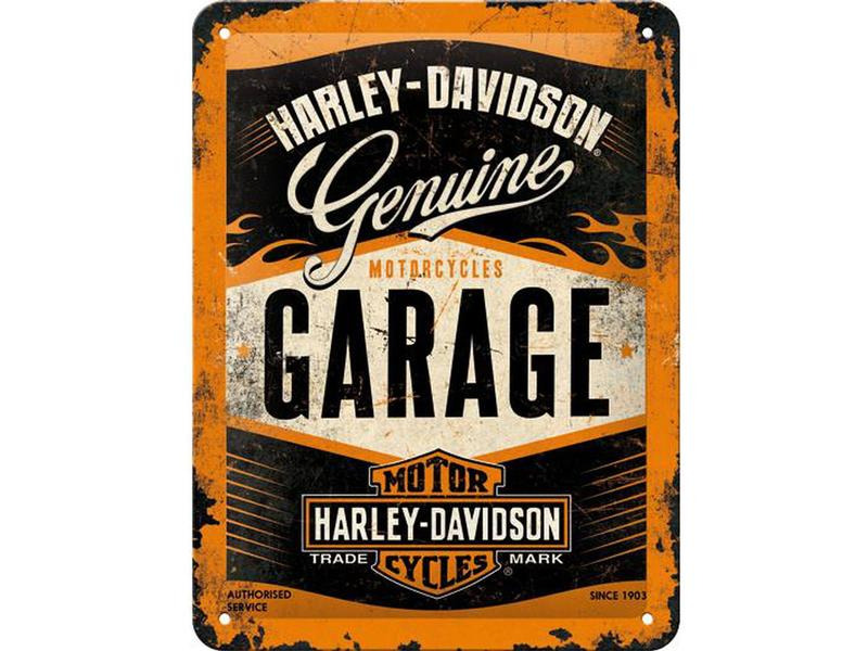 Nostalgic Art Schild Harley Davidson Garage 40 x 60 cm, Metall