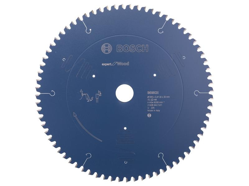 Bosch Professional Kreissägeblatt Expert for Wood, 305 x 30 x 2.4 mm, Z 72