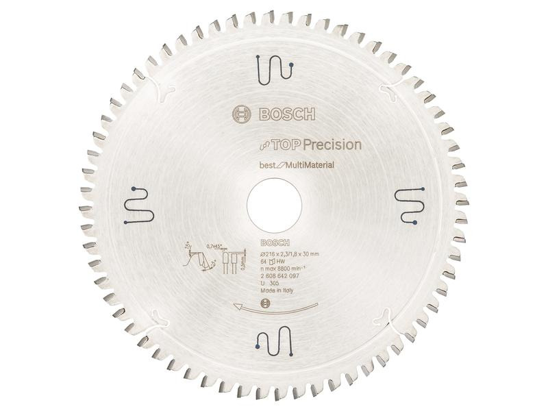 Bosch Professional Kreissägeblatt Best Multi Material, 216 x 30 x 2.3 mm, Z 64