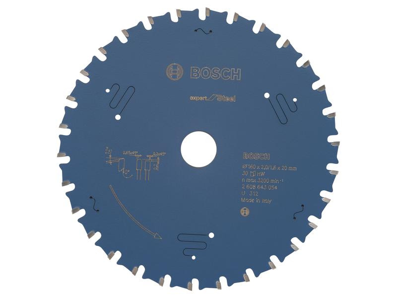 Bosch Professional Kreissägeblatt Expert for Steel, 160 x 20 x 2 mm, Z 30